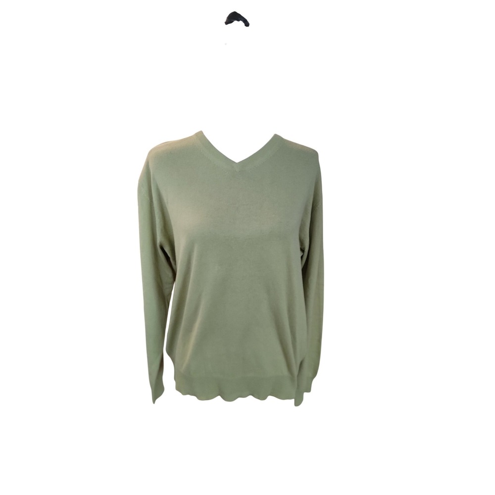 Paul Frederick Men's Silk and Cashmere V-Neck Pullover Sweater